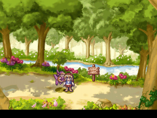 Rhapsody: A Musical Adventure (PlayStation) screenshot: Exploring the forest