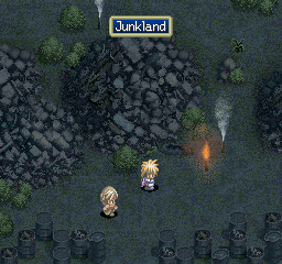 Tales of Destiny (PlayStation) screenshot: One of the game's grimmer areas - the Junkland