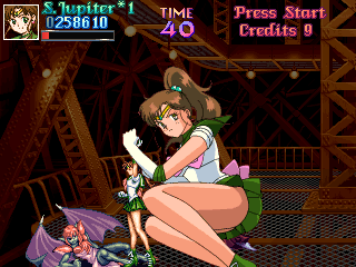 Pretty Soldier: Sailor Moon (Arcade) screenshot: Special attack 1/2