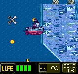 Metal Slug 2nd Mission (Neo Geo Pocket Color) screenshot: Purple submarine
