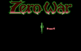 Zero Wars (Atari 8-bit) screenshot: Game intro