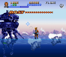 Super Star Wars: The Empire Strikes Back (SNES) screenshot: And again!