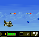 Metal Slug 2nd Mission (Neo Geo Pocket Color) screenshot: In plane