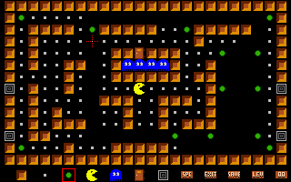 Cruncher Factory (Amiga) screenshot: The level editor