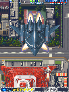 Air Gallet (Arcade) screenshot: Stealth Bomber.