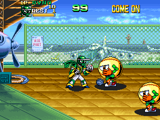 Ninja Baseball Bat Man (Arcade) screenshot: Game starts