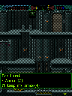 Cyberpunk: The Arasaka's Plot (J2ME) screenshot: Searching the body for items