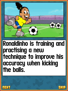 Ronaldinho Gaúcho: Kicks (J2ME) screenshot: Intro (1/2)