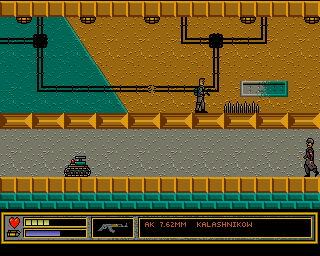 The Last Soldier (Amiga) screenshot: Floor spikes