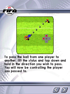 FIFA Soccer 2002 (Windows Mobile) screenshot: Instructions