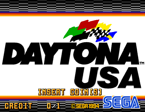 Daytona USA (Arcade) screenshot: Title screen
