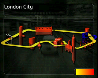 London Racer (PlayStation) screenshot: Loading London City