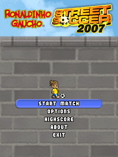 Ronaldinho Gaúcho: Street Soccer (J2ME) screenshot: Main menu