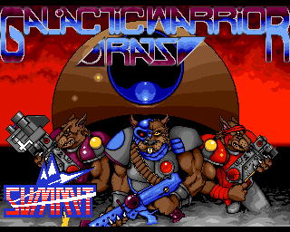 Galactic Warrior Rats (Amiga) screenshot: Title screen