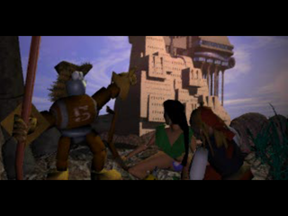 Shadow Madness (PlayStation) screenshot: Arriving at Karillion