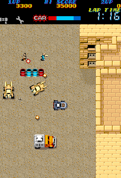 The Speed Rumbler (Arcade) screenshot: Lots to blast.