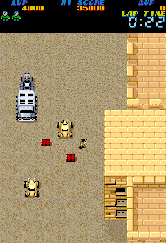 The Speed Rumbler (Arcade) screenshot: On foot.