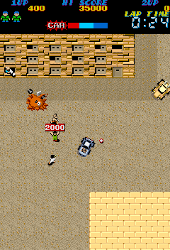 The Speed Rumbler (Arcade) screenshot: Bonus to collect.