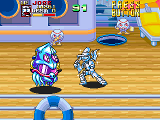 Ninja Baseball Bat Man (Arcade) screenshot: Ice Squid