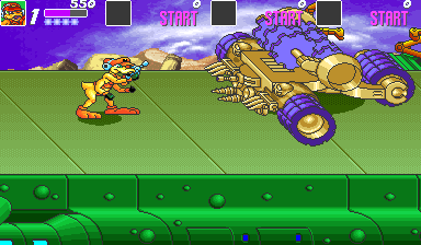 Bucky O'Hare (Arcade) screenshot: Gear machine
