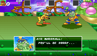 Bucky O'Hare (Arcade) screenshot: Air Marshall