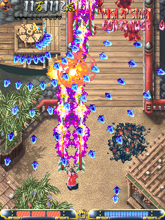 Guwange (Arcade) screenshot: Yes, this is bullet hell.