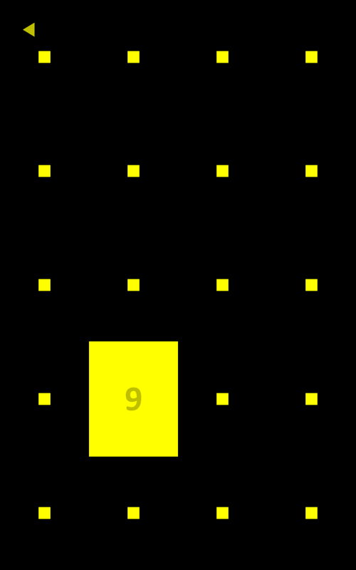 Yellow (Android) screenshot: Level 9