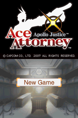 Apollo Justice: Ace Attorney (Nintendo DS) screenshot: Title screen