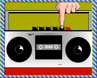 Street Hassle (Amiga) screenshot: Music turn on
