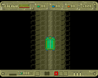 Andromeda (Amiga) screenshot: Using elevator