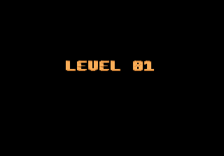 Puzmania (Atari 8-bit) screenshot: Level introduction