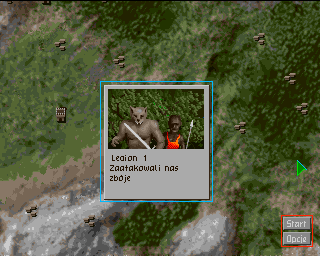 Legion (Amiga) screenshot: Random encounter - robbers attack