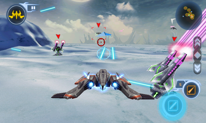Star Battalion (Android) screenshot: Trying to take out these turrets