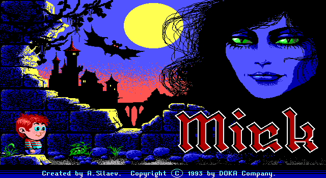 Mick (DOS) screenshot: Title screen