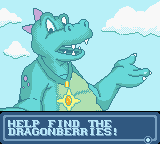 Dragon Tales: Dragon Adventures (Game Boy Color) screenshot: The story in the first tale.