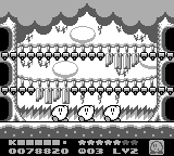 Kirby's Dream Land 2 (Game Boy) screenshot: Kirby's signature dance