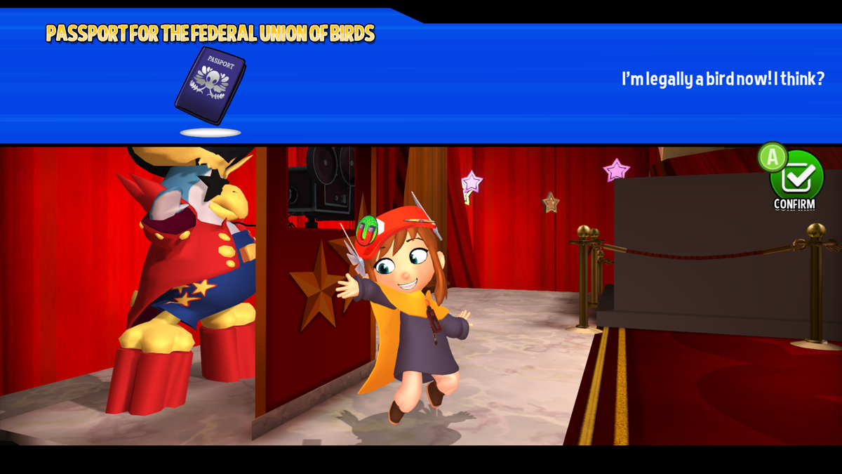 A Hat in Time (Windows) screenshot: We're legally a bird now