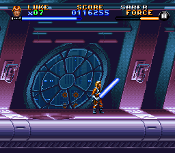 Super Star Wars: The Empire Strikes Back (SNES) screenshot: Luke thinks he has mastered the ways of the force...