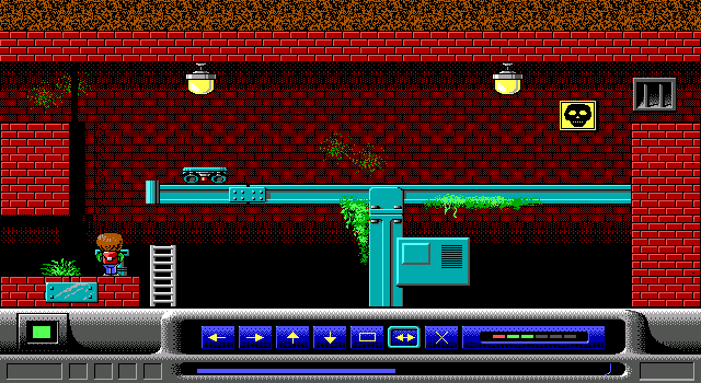 Black Zone (DOS) screenshot: Programming some machinery