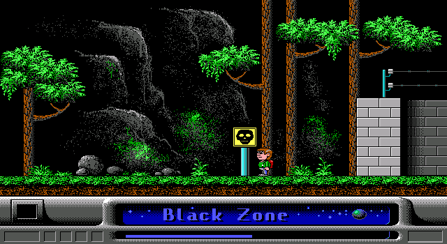 Black Zone (DOS) screenshot: This doesn't look welcoming