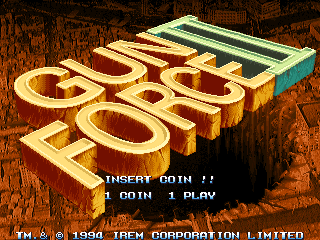 Gun Force II (Arcade) screenshot: Title screen