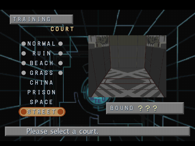 Street Racquetball (PlayStation) screenshot: Street