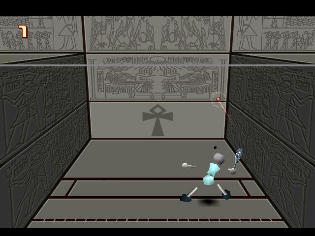 Street Racquetball (PlayStation) screenshot: Training