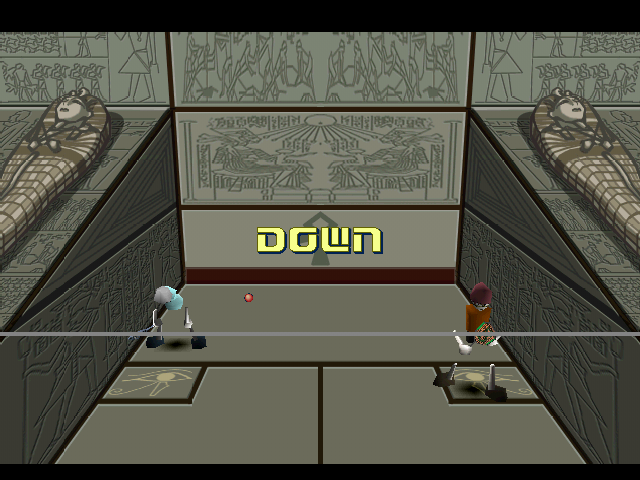 Street Racquetball (PlayStation) screenshot: Down (JP)