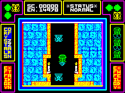 Lap of the Gods (ZX Spectrum) screenshot: Up or down?