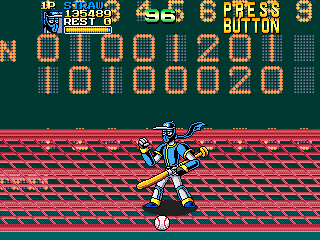 Ninja Baseball Bat Man (Arcade) screenshot: Go to stadium