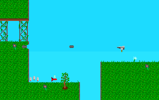 Paper Airplane (DOS) screenshot: Paper Airplane, Level Four
