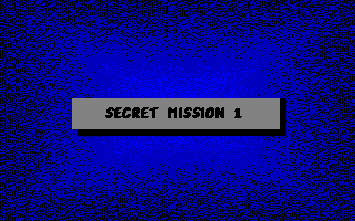 Barracuda: Secret Mission 1 (DOS) screenshot: Secret Mission 1!