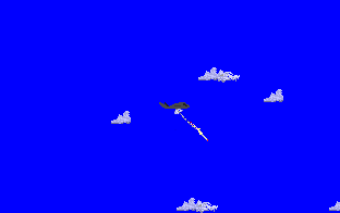 Barracuda: Secret Mission 1 (DOS) screenshot: Oh, and here's that F117A again, from another angle.