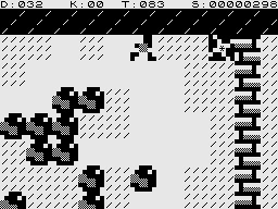 Boulder Logic (ZX81) screenshot: A teleport